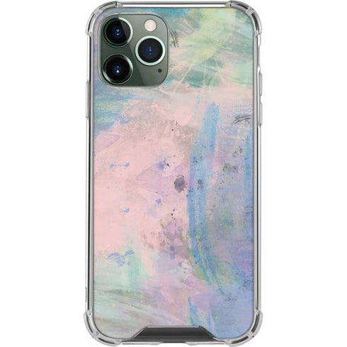 Rose Quartz & Serenity Abstract iPhone 12 Pro Max Clear Case