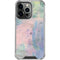 Rose Quartz & Serenity Abstract iPhone 13 Pro Clear Case