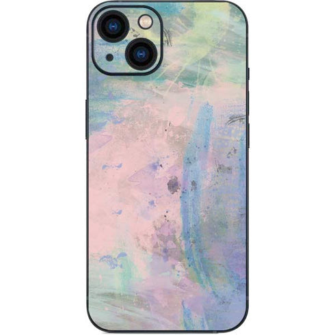 Rose Quartz & Serenity Abstract iPhone 13 Skin