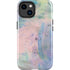 Rose Quartz & Serenity Abstract iPhone 14 Plus Impact Case