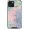 Rose Quartz & Serenity Abstract iPhone 14 Plus Clear Case