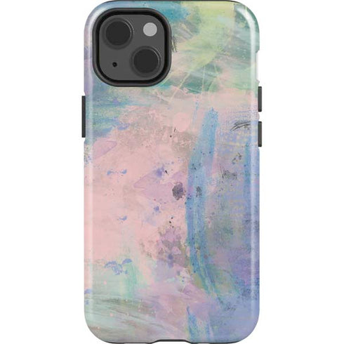 Rose Quartz & Serenity Abstract iPhone 15 Impact Case