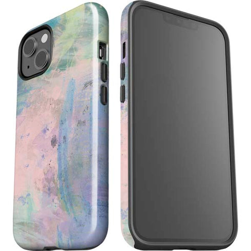Rose Quartz & Serenity Abstract iPhone 15 Impact Case