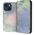 Rose Quartz & Serenity Abstract iPhone 14 Plus Folio Case
