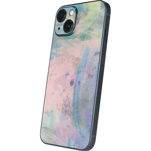 Rose Quartz & Serenity Abstract iPhone 15 Plus Skin