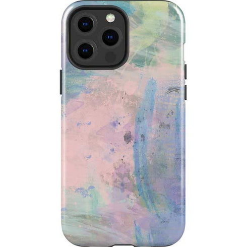 Rose Quartz & Serenity Abstract iPhone 15 Pro Max Impact Case