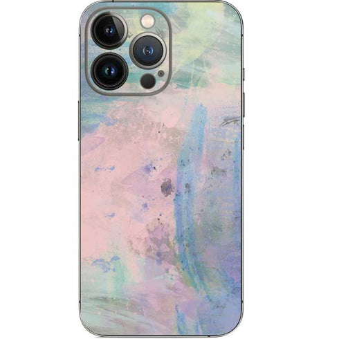 Rose Quartz & Serenity Abstract iPhone 14 Pro Skin
