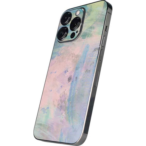 Rose Quartz & Serenity Abstract iPhone 14 Pro Skin