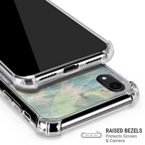 Rose Quartz & Serenity Abstract iPhone XR Clear Case