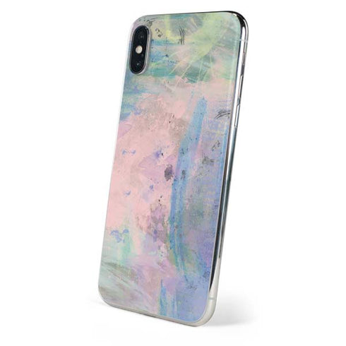 Rose Quartz & Serenity Abstract iPhone XS Skin