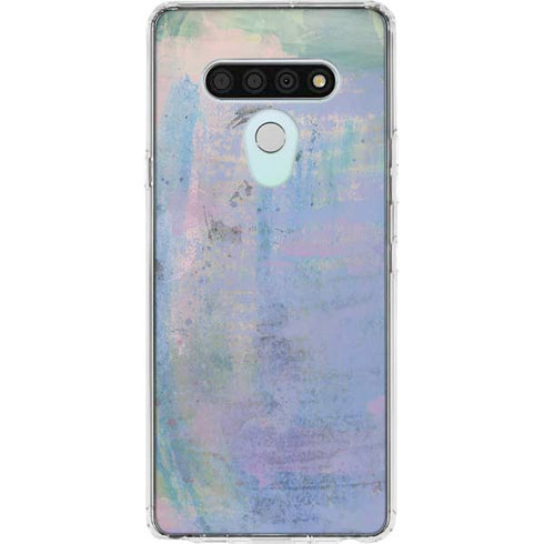 Rose Quartz & Serenity Abstract LG Stylo 6 Clear Case