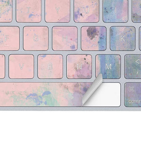 Rose Quartz & Serenity Abstract Magic Keyboard Skin