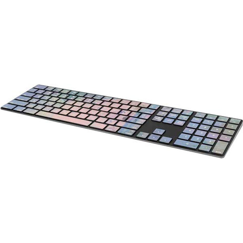 Rose Quartz & Serenity Abstract Magic Keyboard with Numeric Keypad Skin