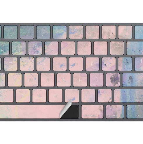 Rose Quartz & Serenity Abstract Magic Keyboard with Numeric Keypad Skin