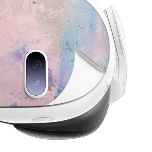 Rose Quartz & Serenity Abstract Meta Quest 3 Skin