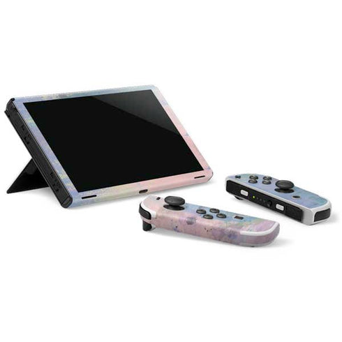 Rose Quartz & Serenity Abstract Nintendo Switch OLED (2021) Skin