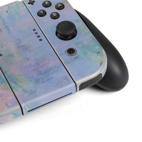 Rose Quartz & Serenity Abstract Nintendo Switch OLED (2021) Skin