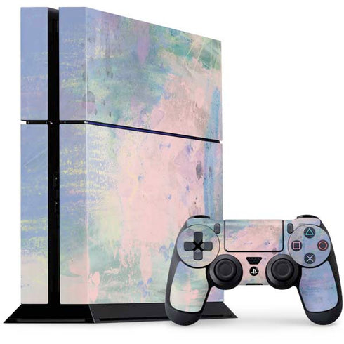 Rose Quartz & Serenity Abstract PS4 Console and Controller Bundle Skin