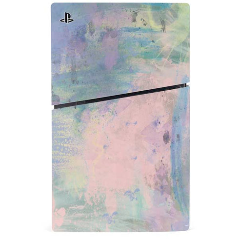 Rose Quartz & Serenity Abstract PS5 Slim Disk Console Skin