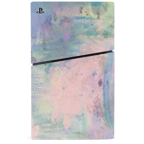 Rose Quartz & Serenity Abstract PS5 Slim Digital Edition Bundle Skin