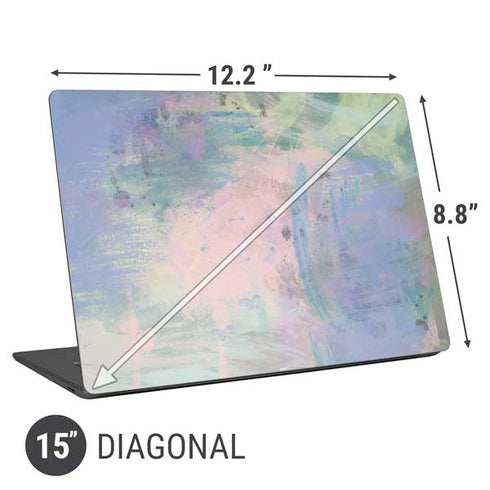 Rose Quartz & Serenity Abstract Universal Laptop 15in (12.2 x 8.8in) Skin
