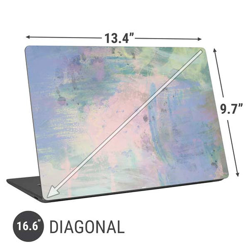 Rose Quartz & Serenity Abstract Universal Laptop 16.6in (13.4 x 9.7in) Skin