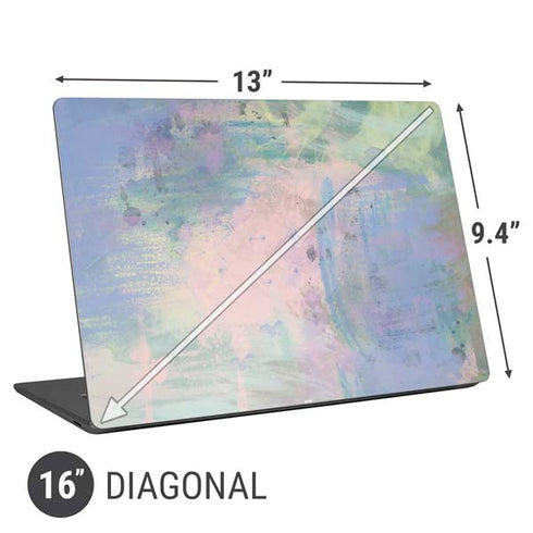 Rose Quartz & Serenity Abstract Universal Laptop 16in (13 x 9.4in) Skin