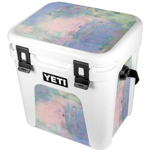 Rose Quartz & Serenity Abstract YETI Roadie 24 Hard Cooler Skin