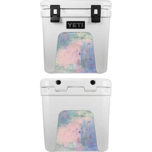 Rose Quartz & Serenity Abstract YETI Roadie 24 Hard Cooler Skin