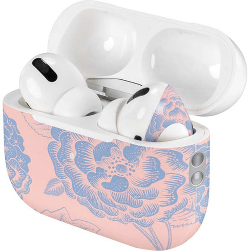 Rose Quartz & Serenity Floral AirPods Pro 2nd Gen Skin