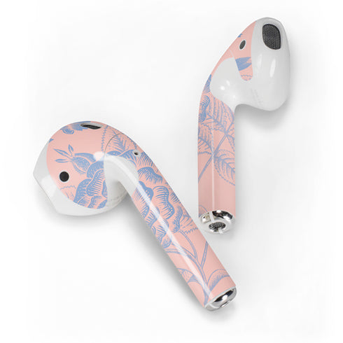 Rose Quartz & Serenity Floral Apple AirPods 2 Skin