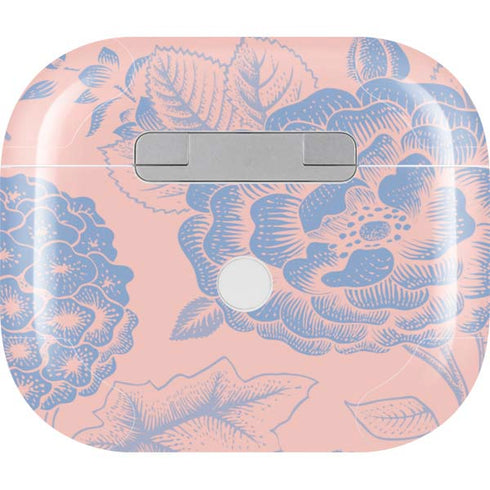Rose Quartz & Serenity Floral Apple AirPods (3rd Gen 2021) Skin