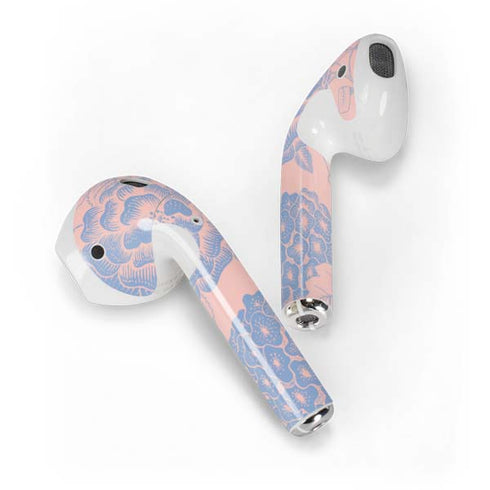 Rose Quartz & Serenity Floral Apple AirPods Skin