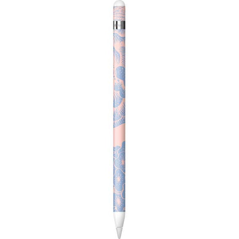 Rose Quartz & Serenity Floral Apple Pencil (1st Gen, 2017) Skin