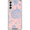 Rose Quartz & Serenity Floral Galaxy A14 5G Clear Case
