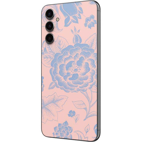 Rose Quartz & Serenity Floral Galaxy A14 5G Skin