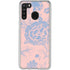 Rose Quartz & Serenity Floral Galaxy A21 Clear Case