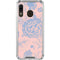 Rose Quartz & Serenity Floral Galaxy A30 Clear Case
