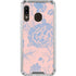 Rose Quartz & Serenity Floral Galaxy A30 Clear Case