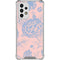 Rose Quartz & Serenity Floral Galaxy A53 5G Clear Case