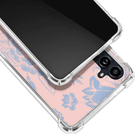 Rose Quartz & Serenity Floral Galaxy A54 5G Clear Case