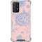 Rose Quartz & Serenity Floral Galaxy A72 5G Clear Case