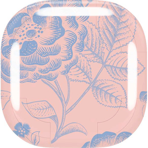 Rose Quartz & Serenity Floral Galaxy Buds Live Skin