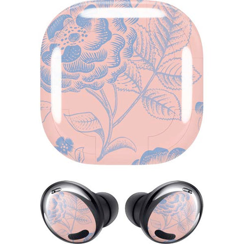 Rose Quartz & Serenity Floral Galaxy Buds Pro Skin