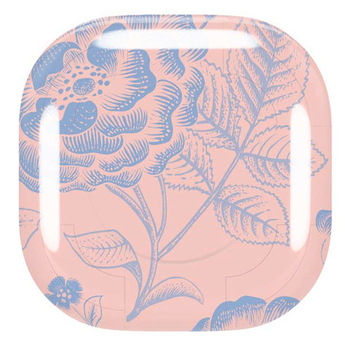 Rose Quartz & Serenity Floral Galaxy Buds Pro Skin