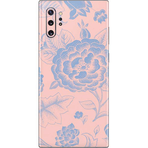 Rose Quartz & Serenity Floral Galaxy Note 10 Plus Skin