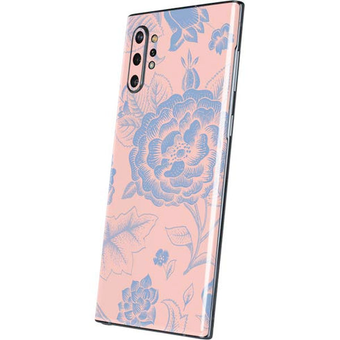 Rose Quartz & Serenity Floral Galaxy Note 10 Plus Skin
