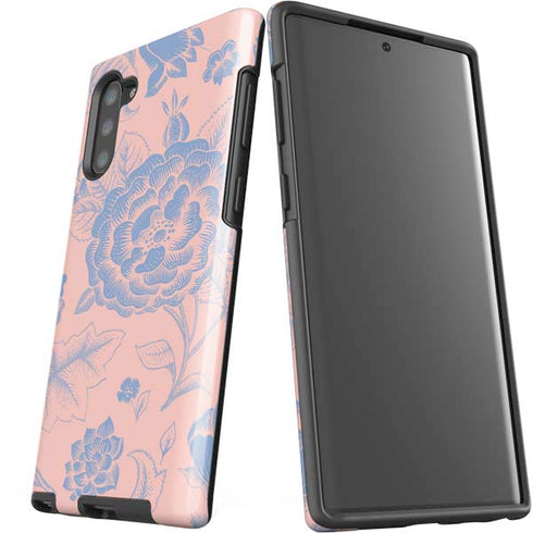 Rose Quartz & Serenity Floral Galaxy Note 10 Pro Case