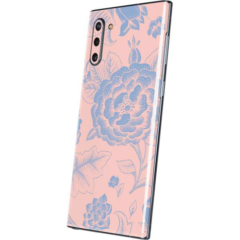 Rose Quartz & Serenity Floral Galaxy Note 10 Skin