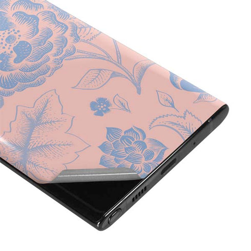 Rose Quartz & Serenity Floral Galaxy Note 10 Skin